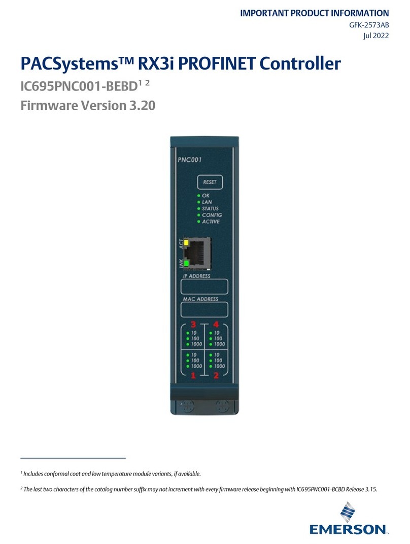 Emerson PNC001-A Series User manual