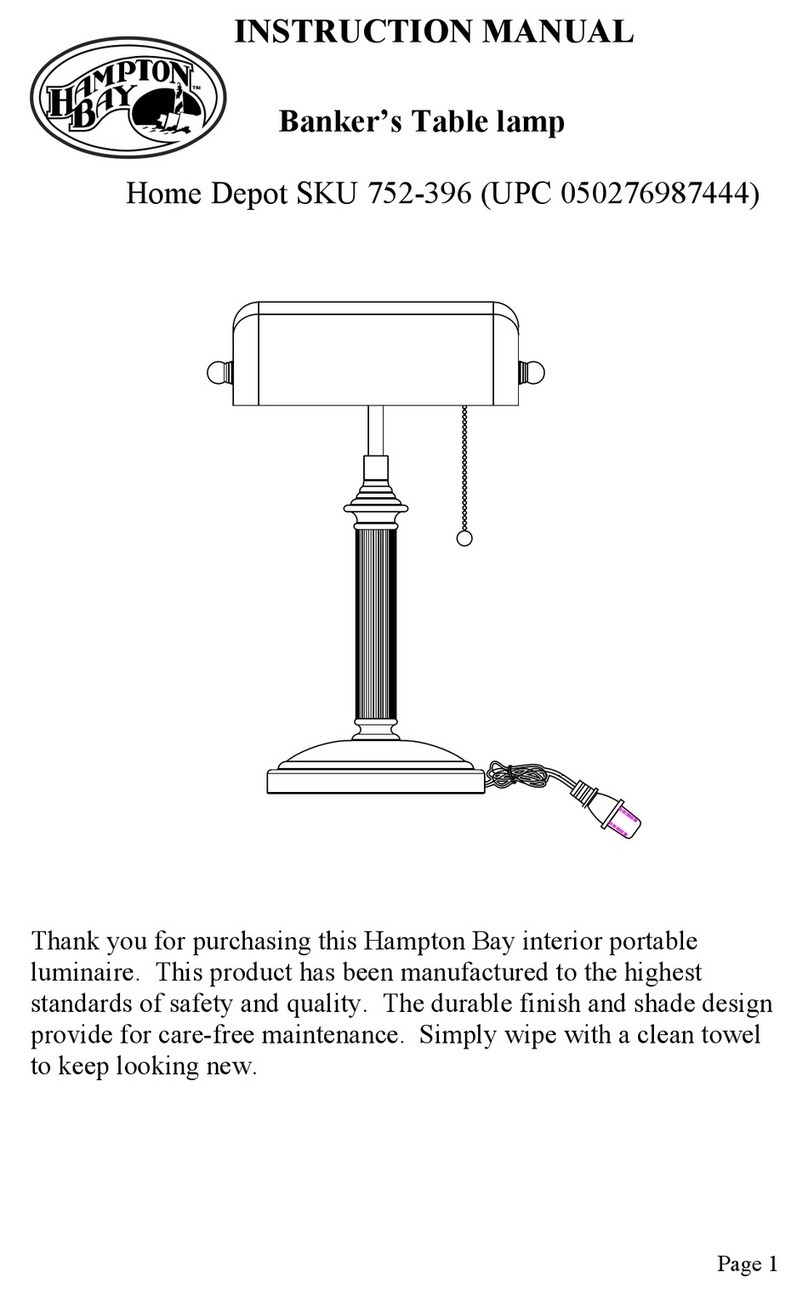 HAMPTON BAY 752-396 User manual