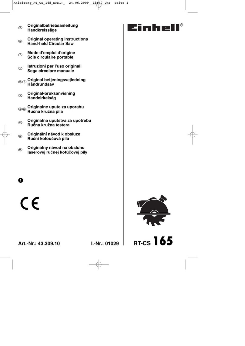 EINHELL RT-CS 165 Original operating instructions