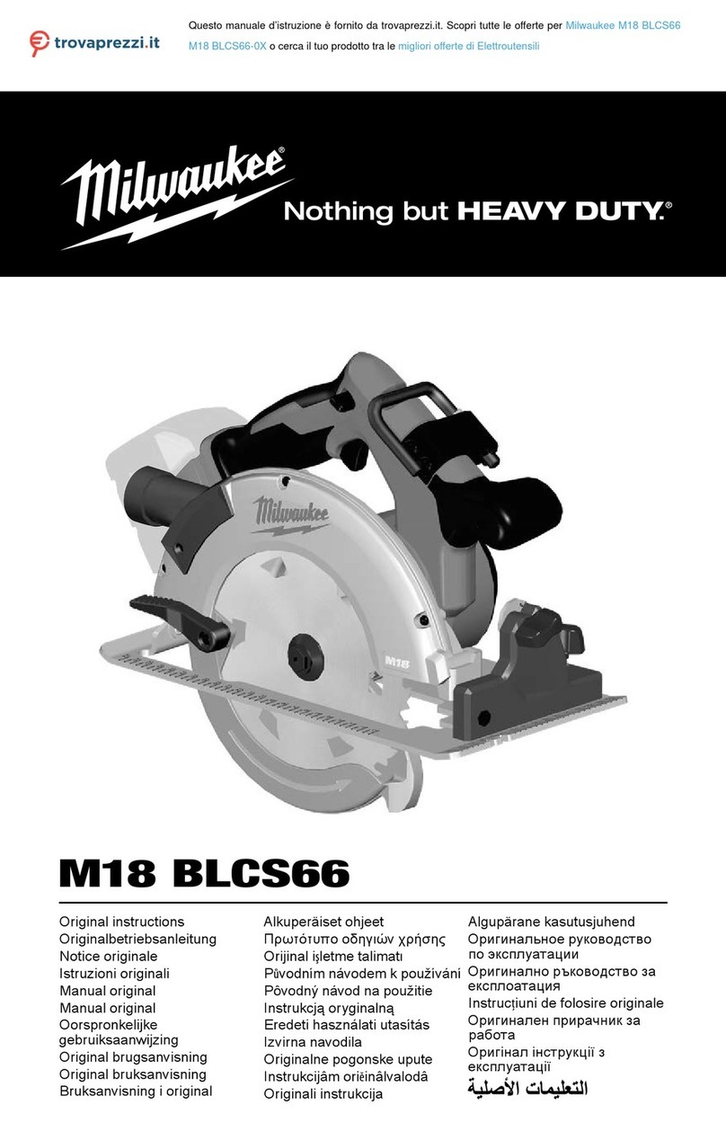 Milwaukee M18 BLCS66-0X Original instructions