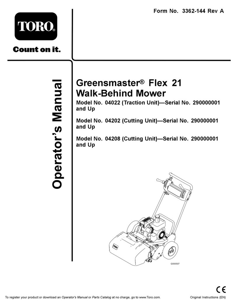 Toro 04022 Greensmaster Flex 21 User manual Toro 04022 Greensmaster Flex 21 User manual