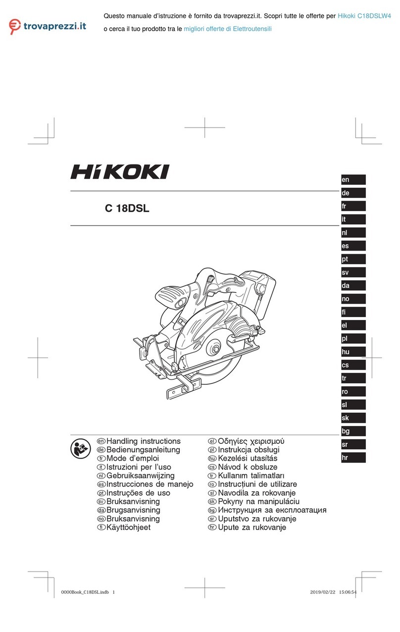 HIKOKI C18DSL User manual HIKOKI C18DSL User manual
