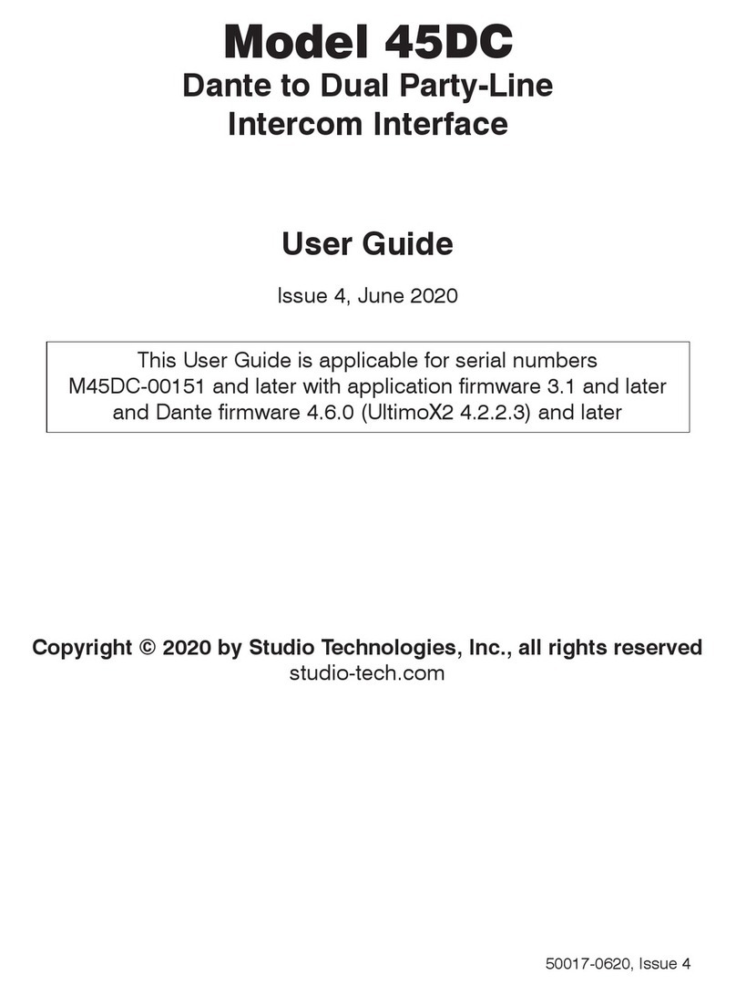 Studio Technologies 45DC User manual