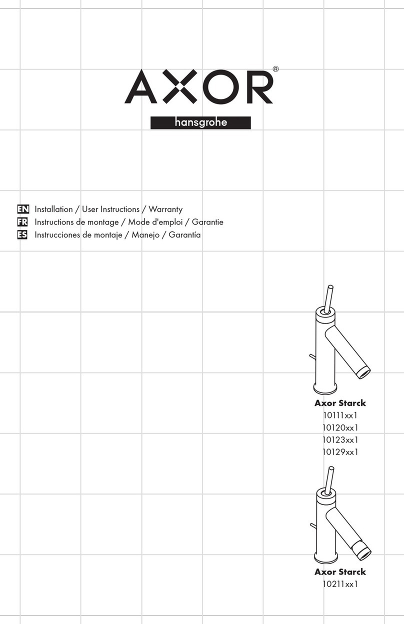 Hans Grohe Axor Starck 10123 1 Series User manual