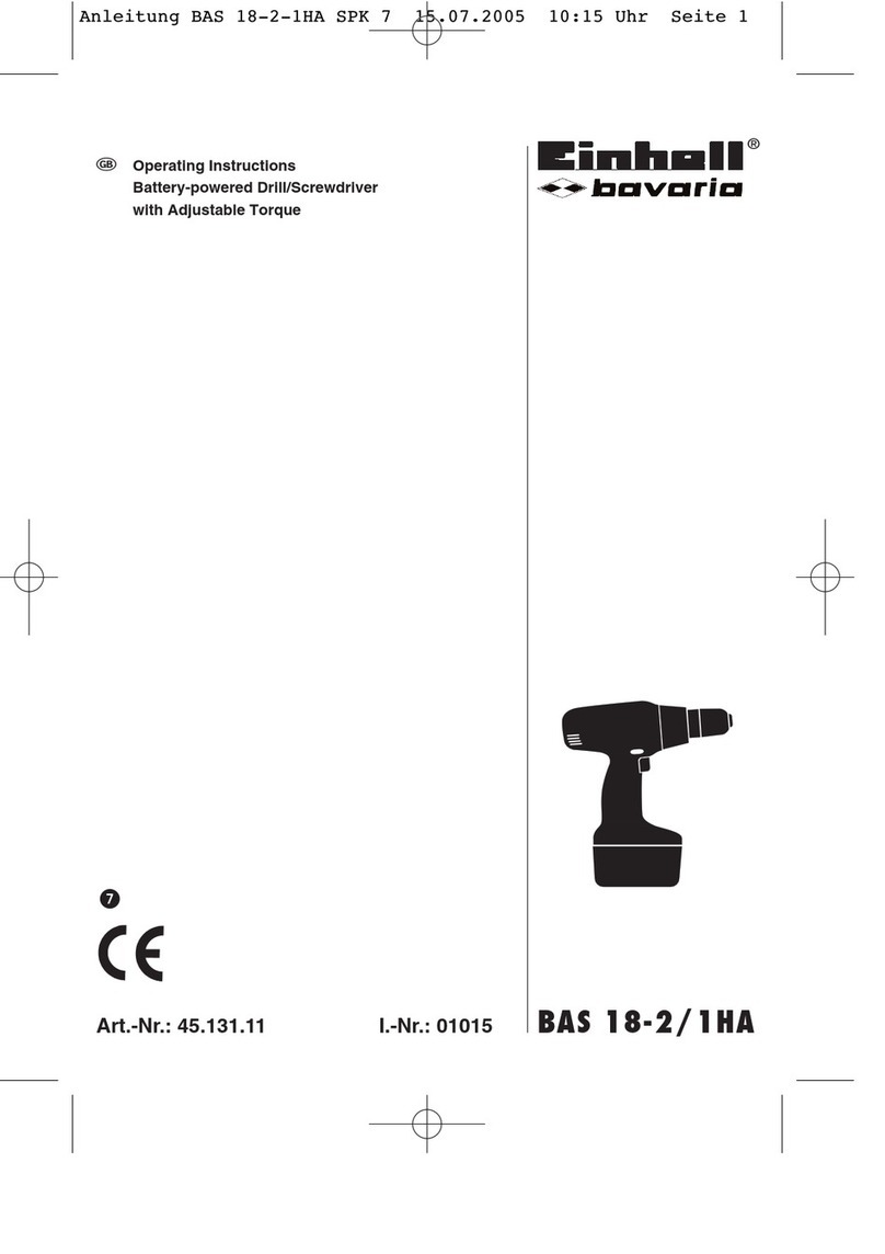 EINHELL Bavaria BAS 18-2/1HA operating instructions