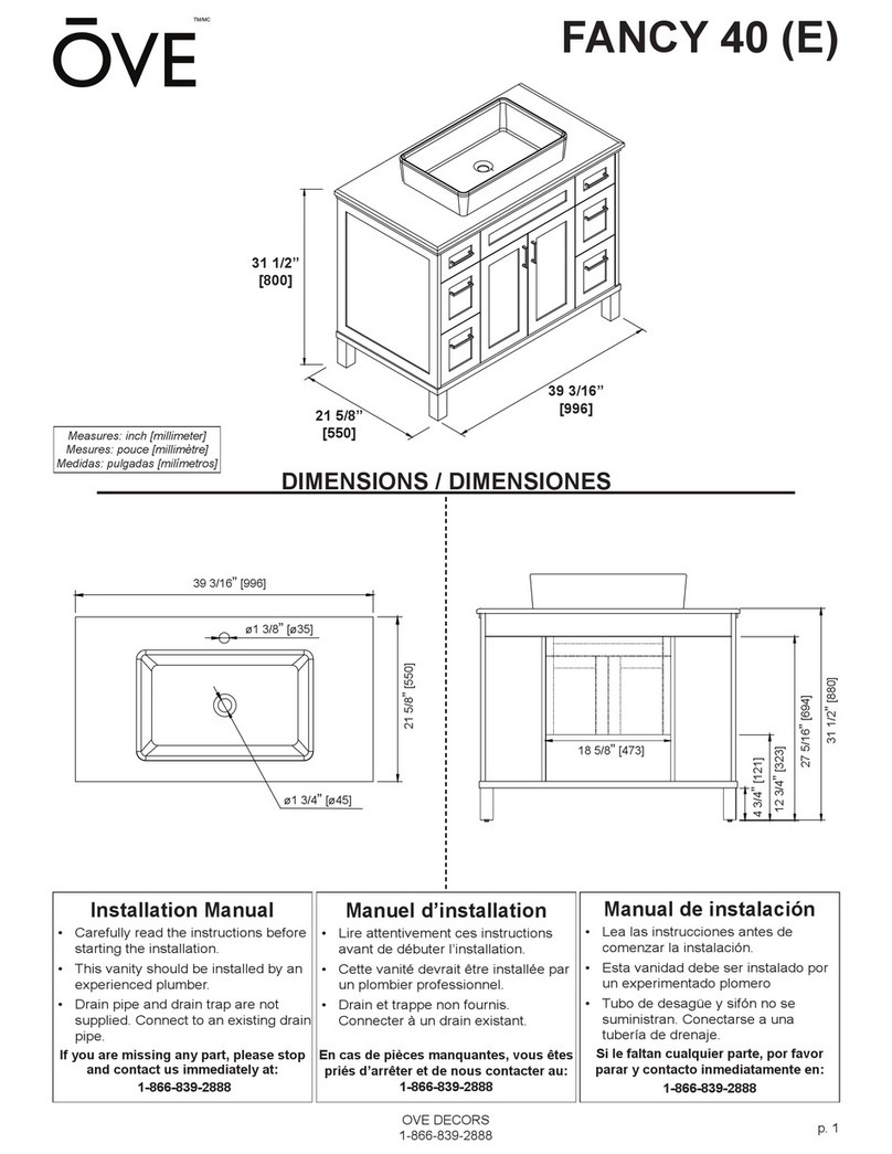 OVE FANCY 40 Assembly instructions