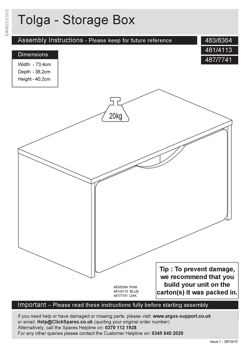Argos Tolga 483/8364 Assembly instructions