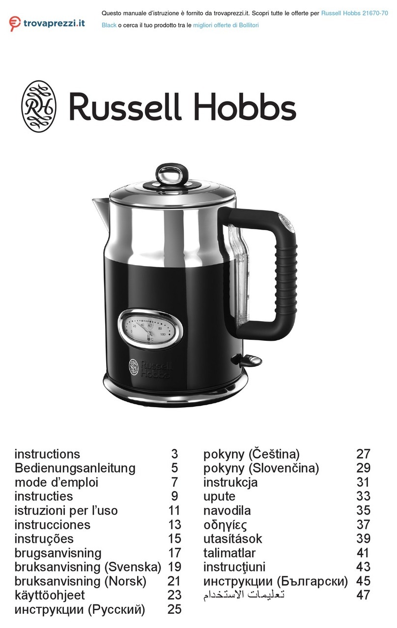 Russell Hobbs 21670-70 Black User manual
