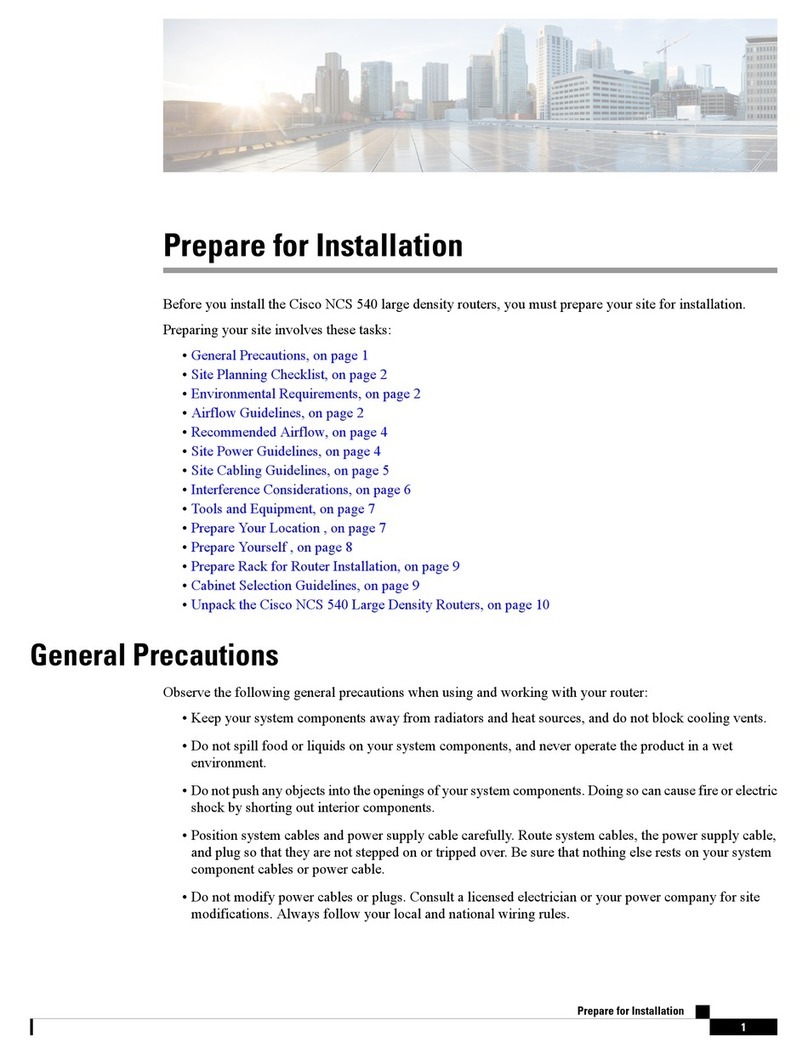 Cisco NCS 540 User manual Cisco NCS 540 User manual