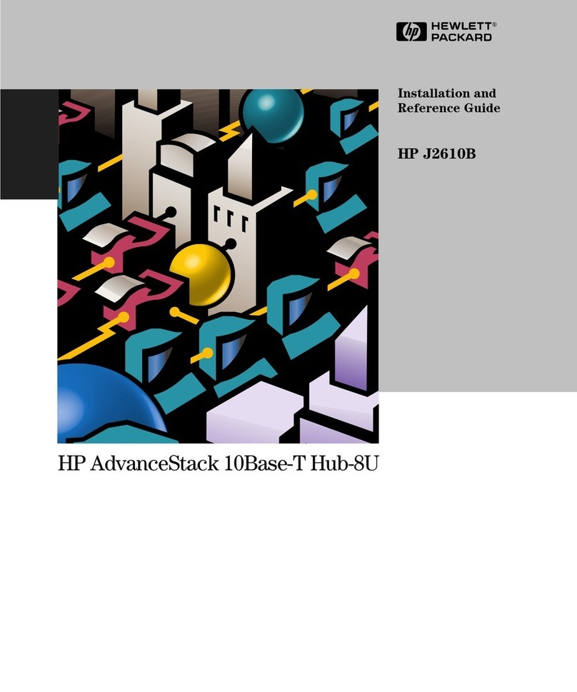 HP AdvanceStack Hub-8U J2610B Installation and operating manual HP AdvanceStack Hub-8U J2610B Installation and operating manual