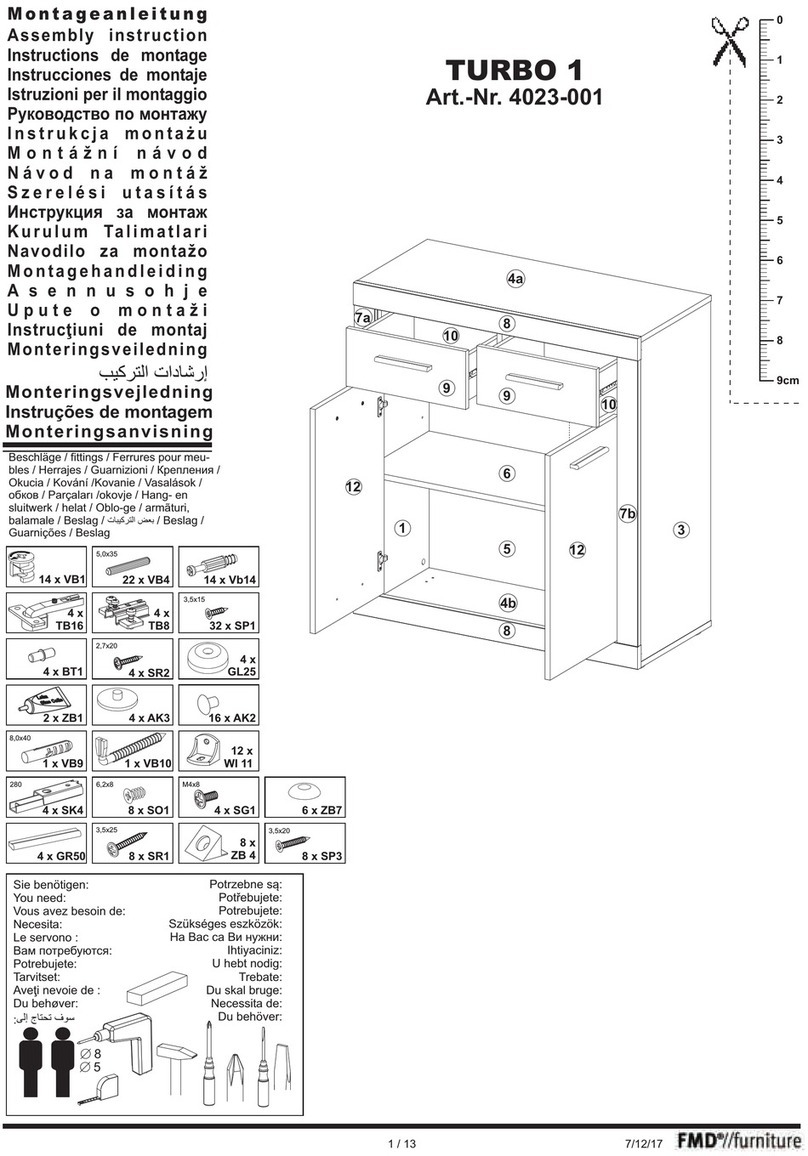 FMD Furniture TURBO 1 Assembly instruction