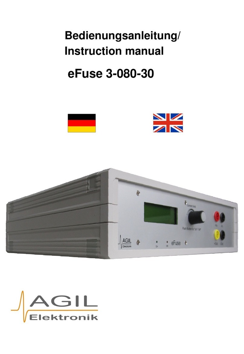 Agil Elektronik eFuse 3-080-30 User manual