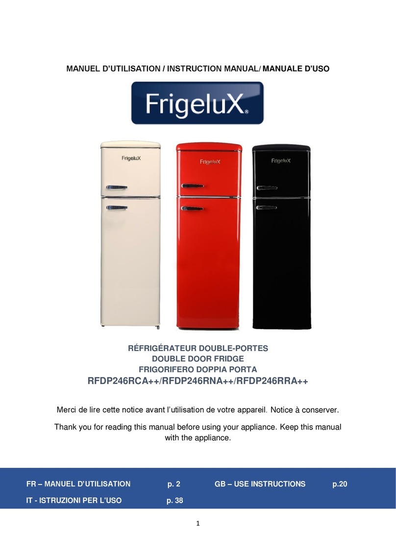Frigelux RFDP246RCA++ Operating and maintenance manual