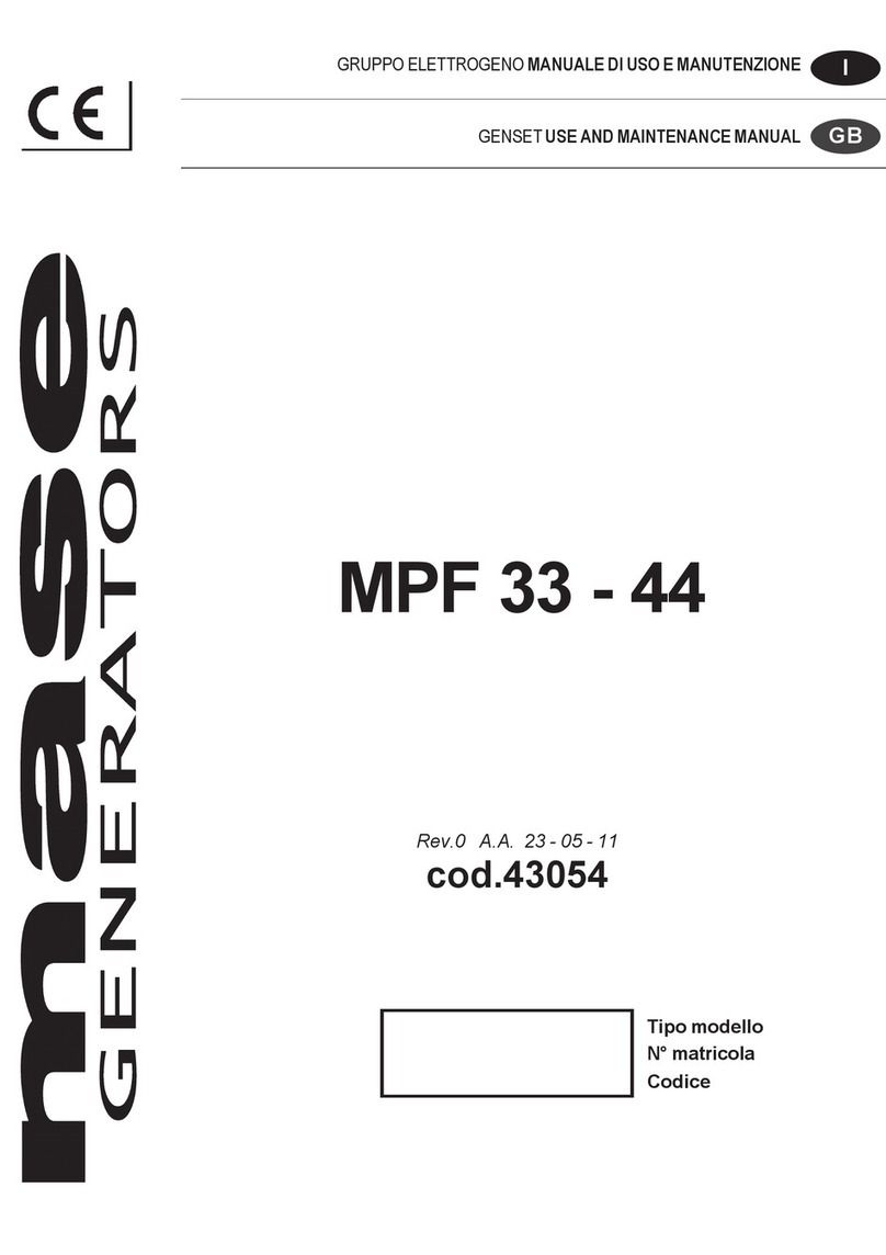 Mase Generators MPF 33-44 User manual