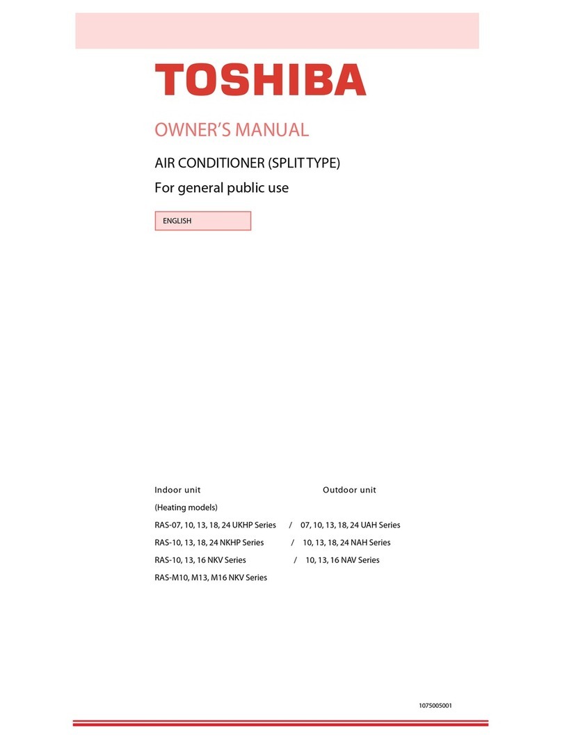Toshiba RAS-10 series User manual