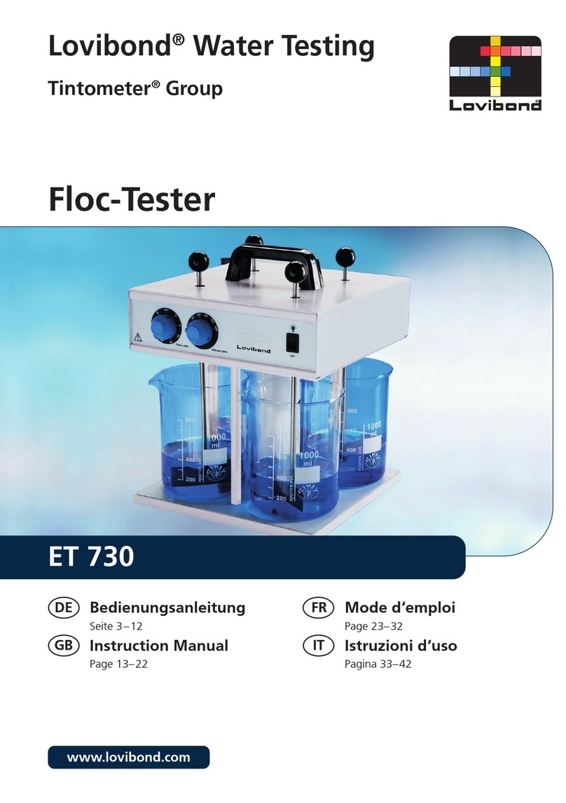 Tintometer Lovibond Floc-Tester instruction manual