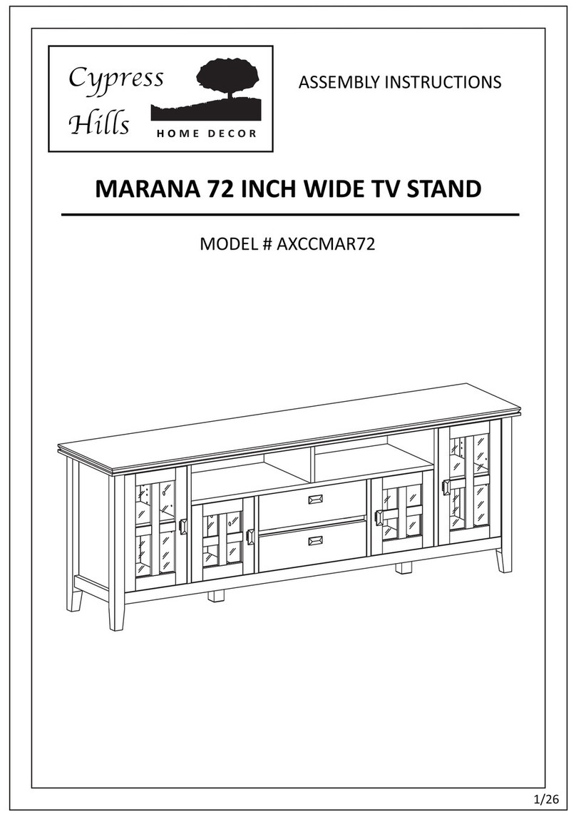 Cypress Hills MARANA AXCCMAR72 Assembly instructions Cypress Hills MARANA AXCCMAR72 Assembly instructions