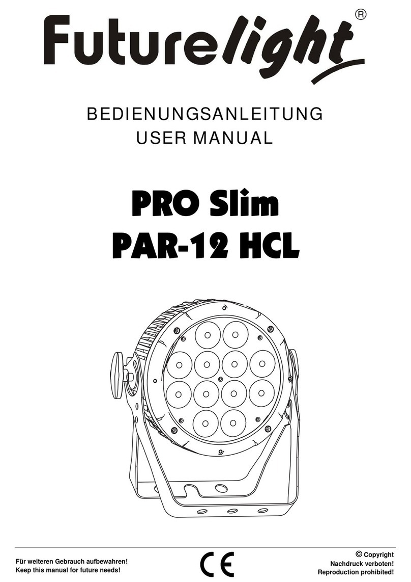 Future light PRO Slim PAR-12 HCL user manual