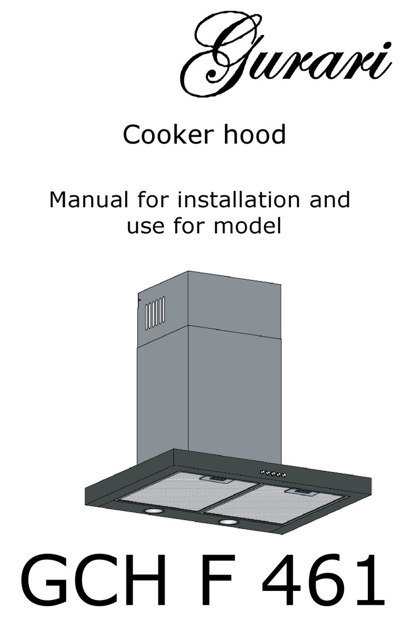 Gurari GCH F 461 Manual for installation and use