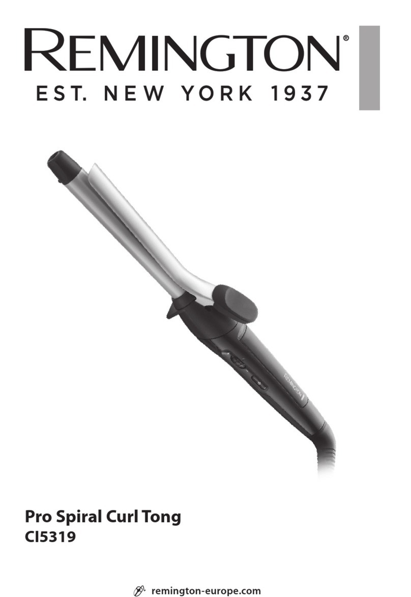 Remington Pro Spiral Curl Tong User manual