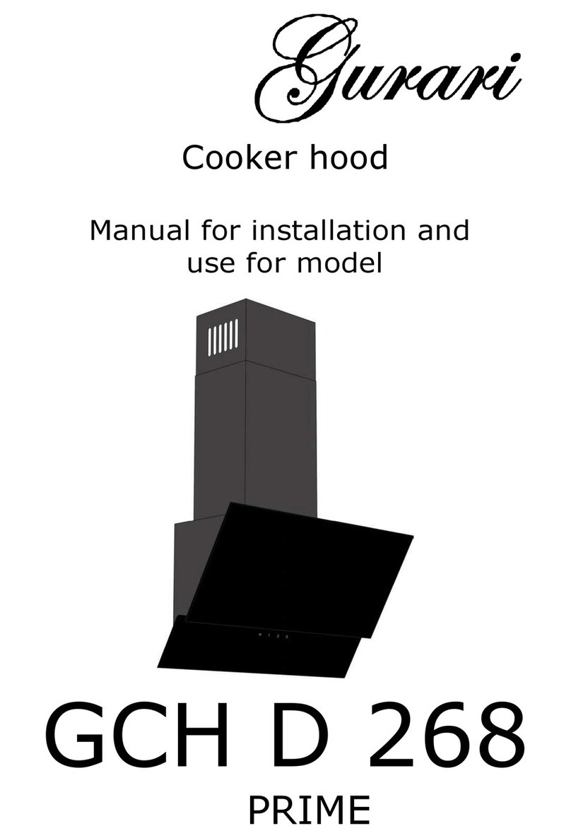 Gurari GCH D 268 PRIME Manual for installation and use
