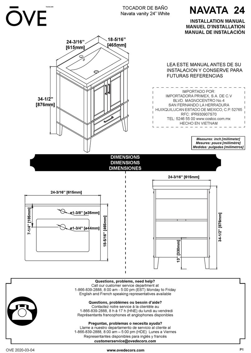 OVE NAVATA 24 User manual