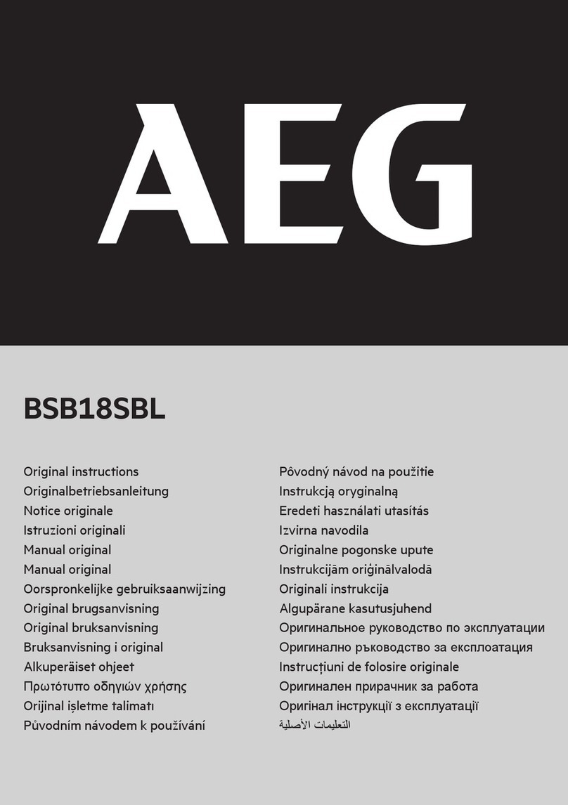 AEG BSB18SBL User manual