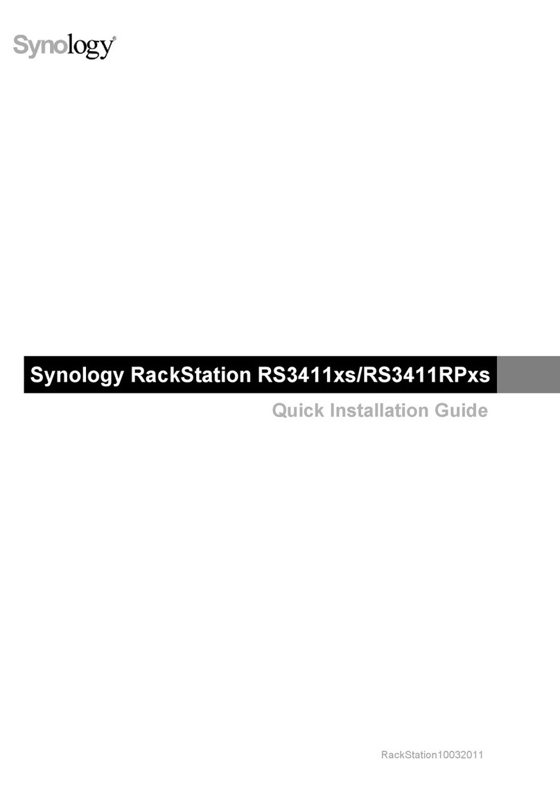 Synology RackStatio RS3411xs User manual