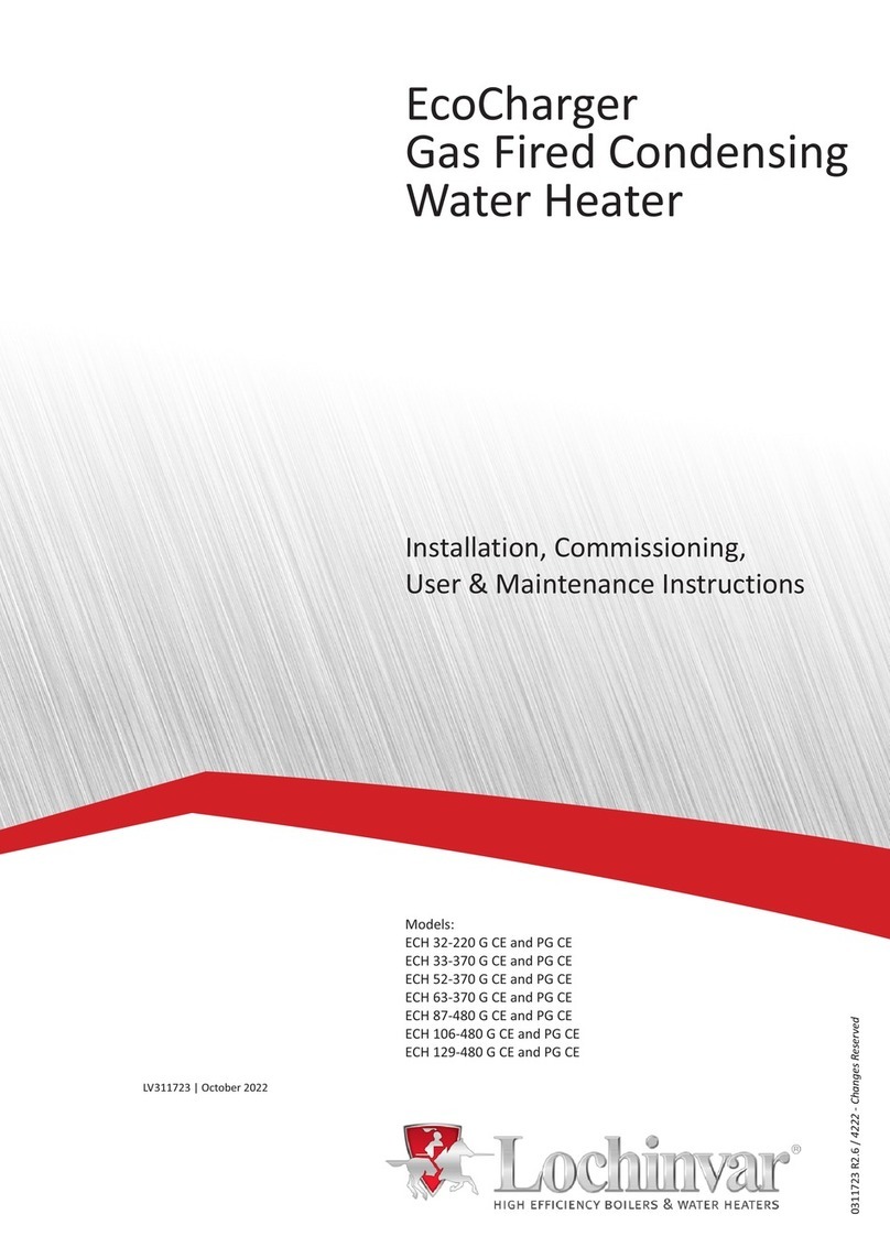 Lochinvar EcoCharger ECH 32-220 G CE Installation, commissioning, user & maintenance instructions Lochinvar EcoCharger ECH 32-220 G CE Installation, commissioning, user & maintenance instructions