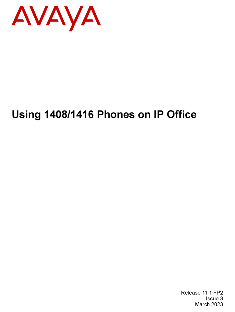 Avaya 1408 User manual