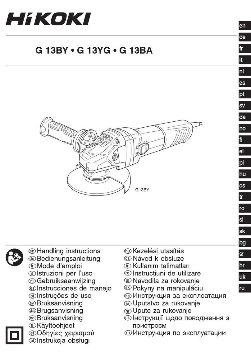 Hitachi G 13BY User manual