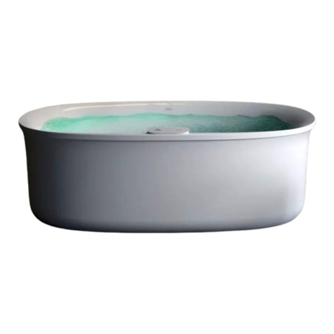 Jacuzzi ARGA 175x85 Instructions for preinstallation Jacuzzi ARGA 175x85 Instructions for preinstallation