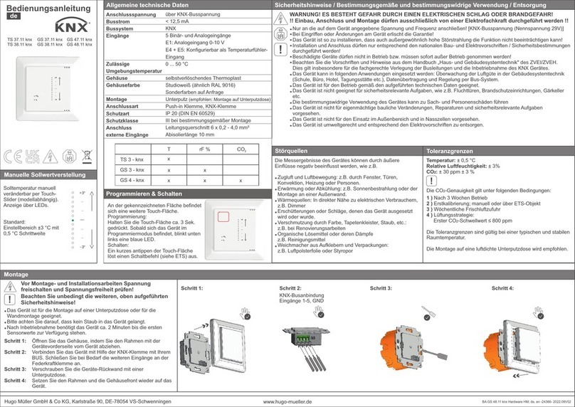 Hugo Müller GS 47.11 knx instruction manual