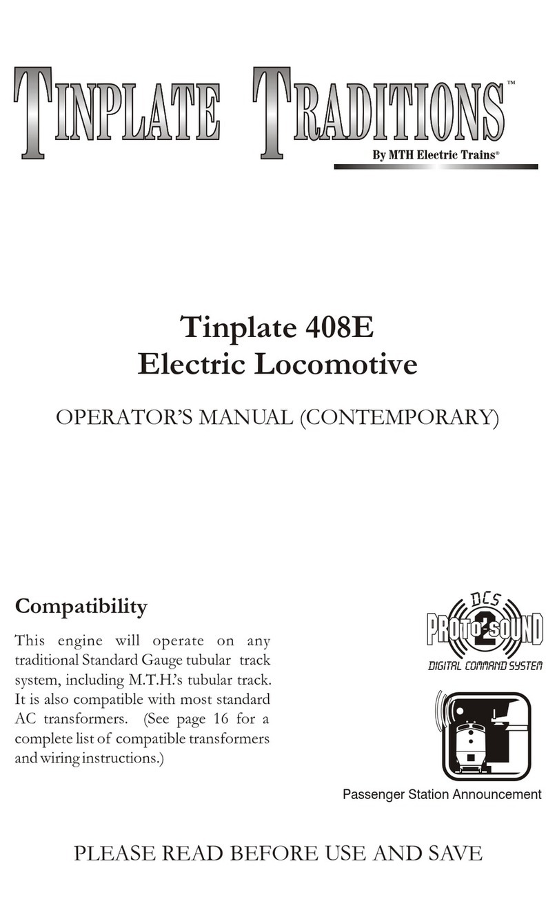 MTHTrains Tinplate Traditions 408E Operator's manual