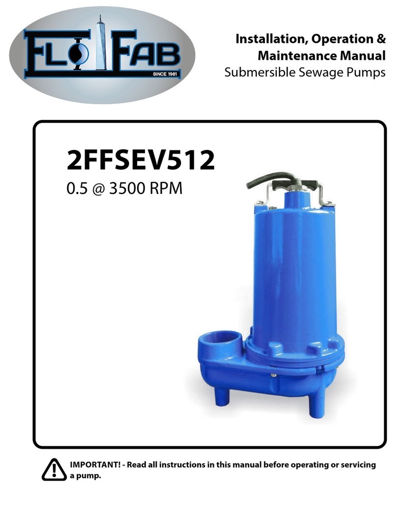Flofab 2FFSEV512 Instruction manual Flofab 2FFSEV512 Instruction manual