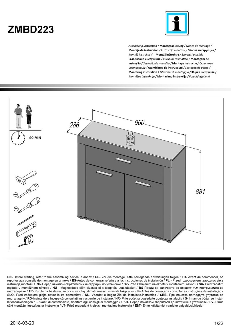 Forte ZMBD223 Assembling Instruction
