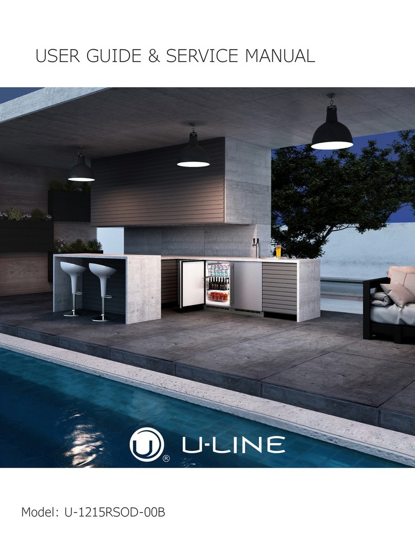 U-Line U-1215RSOD-00B Installation manual