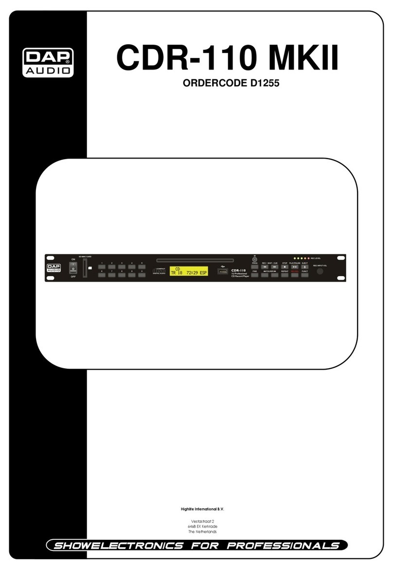 DAPAudio D1255 User manual