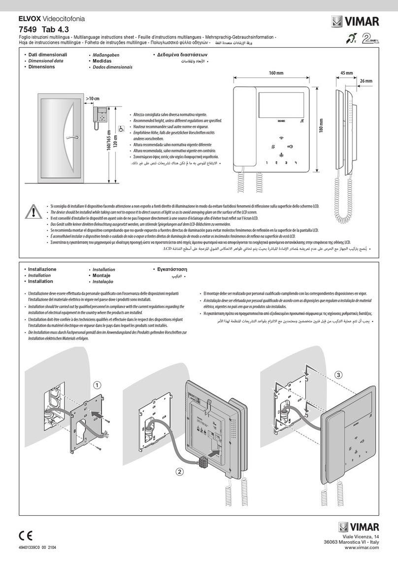 Vimar 7549 User manual