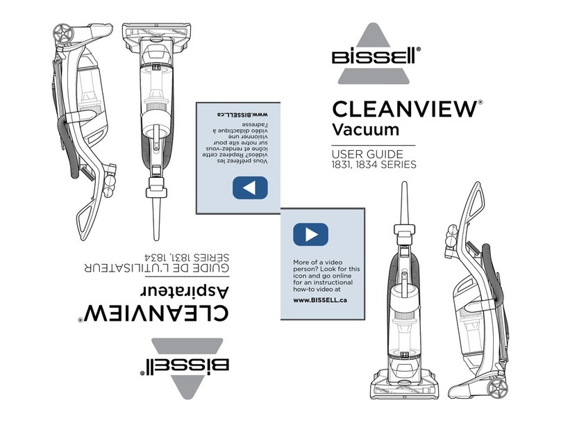 Bissell CLEANVIEW 1831 Series user guide