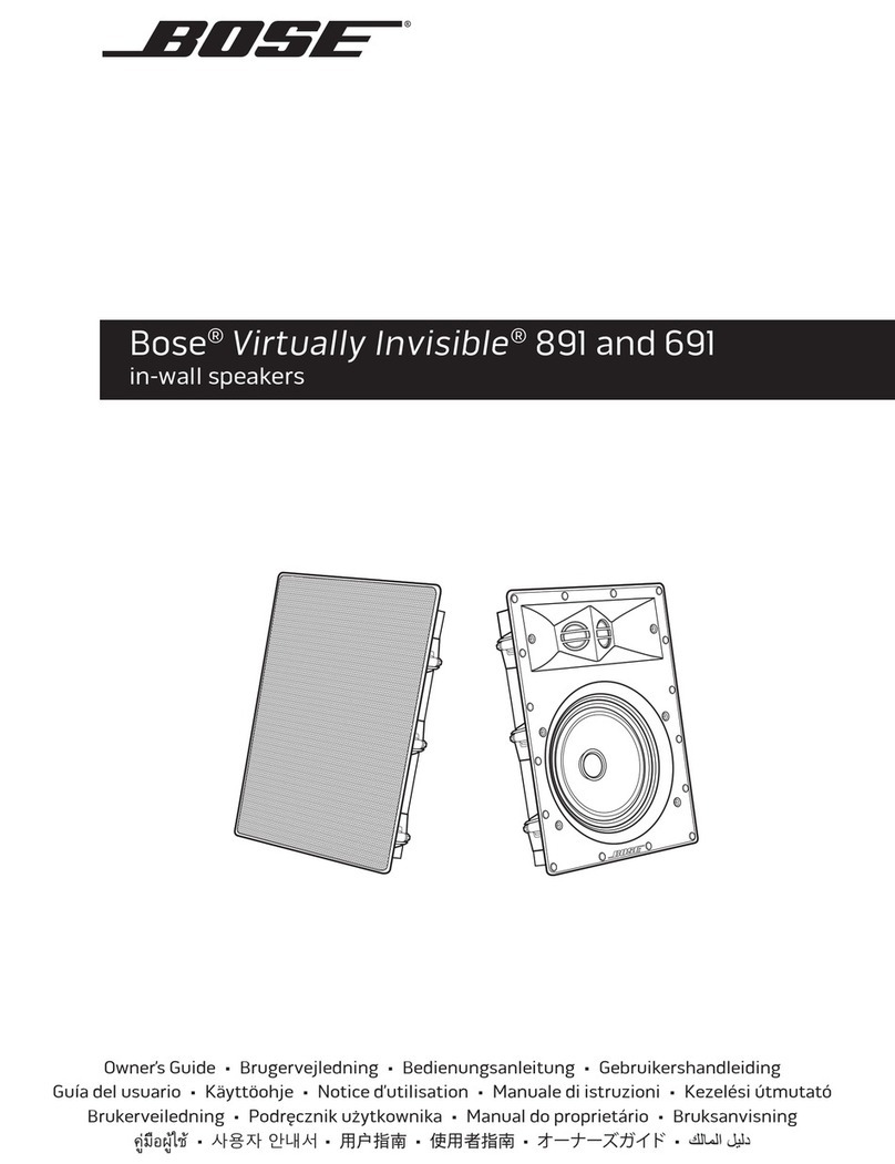 Bose Virtually Invisible 691 User manual