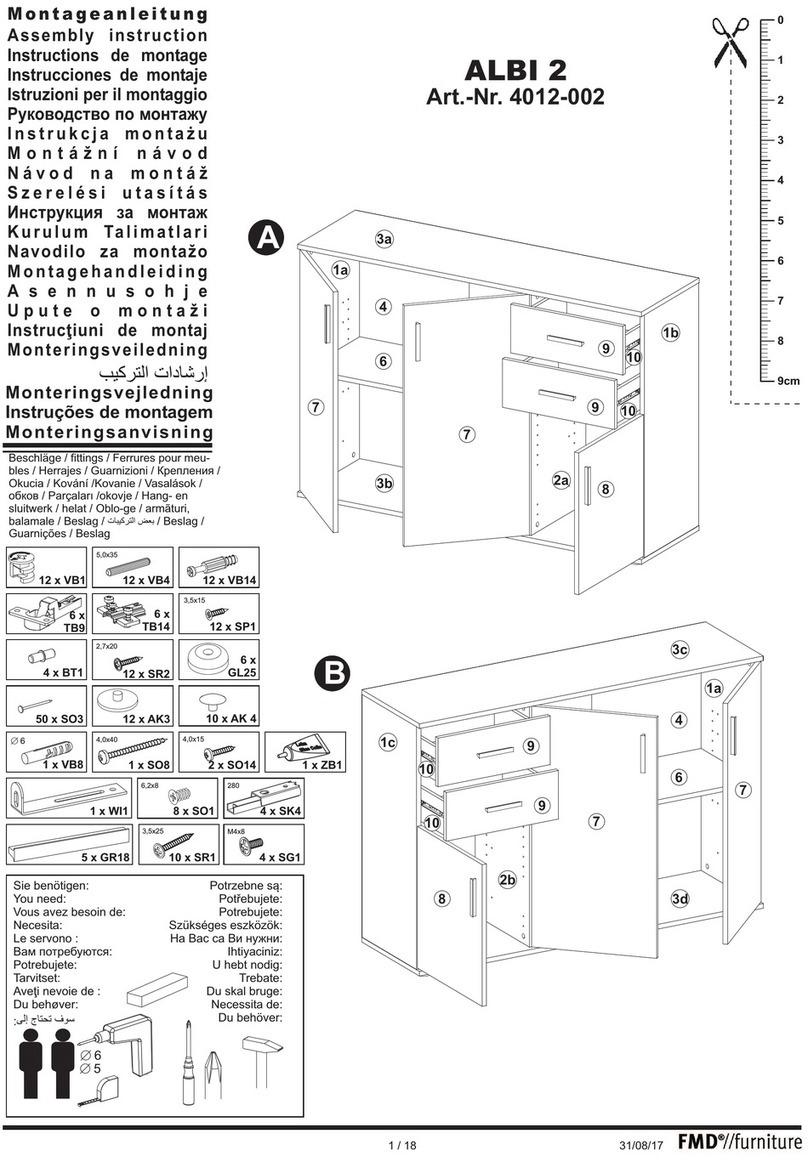 FMD Furniture ALBI 2 4012-002 Assembly instruction FMD Furniture ALBI 2 4012-002 Assembly instruction