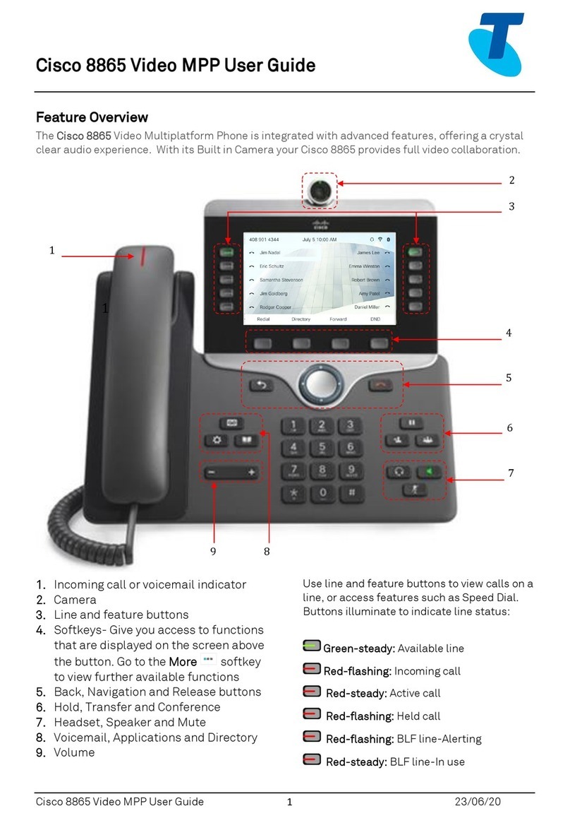 Cisco 8865 User manual