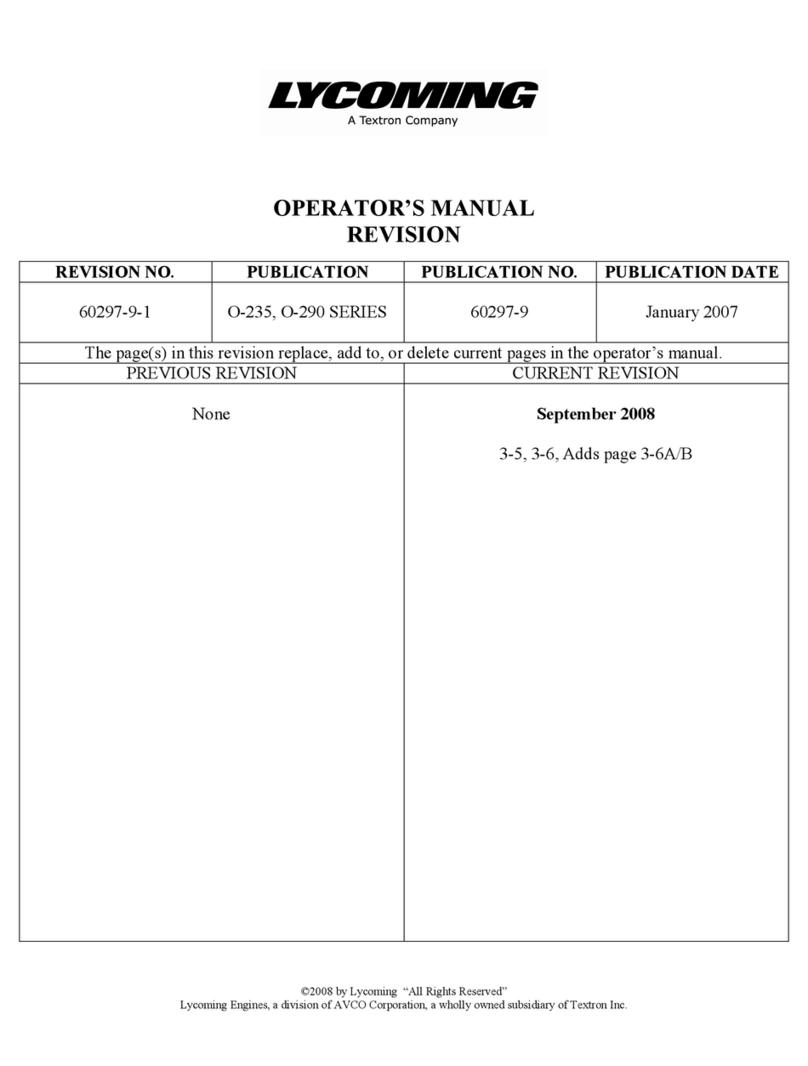 Textron Lycoming O-235-C User manual
