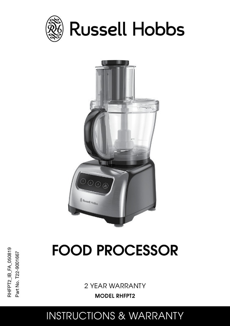 Russell Hobbs RHFPT2 Installation guide