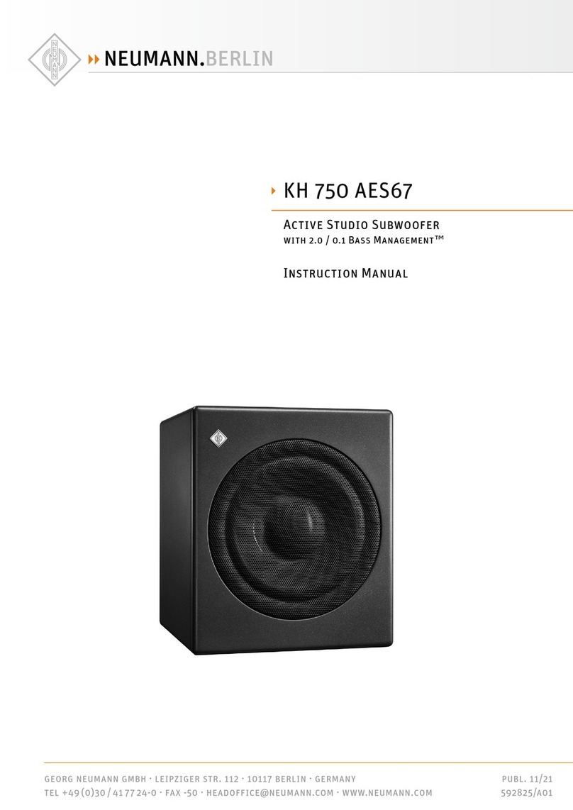Neumann KH 750 instruction manual