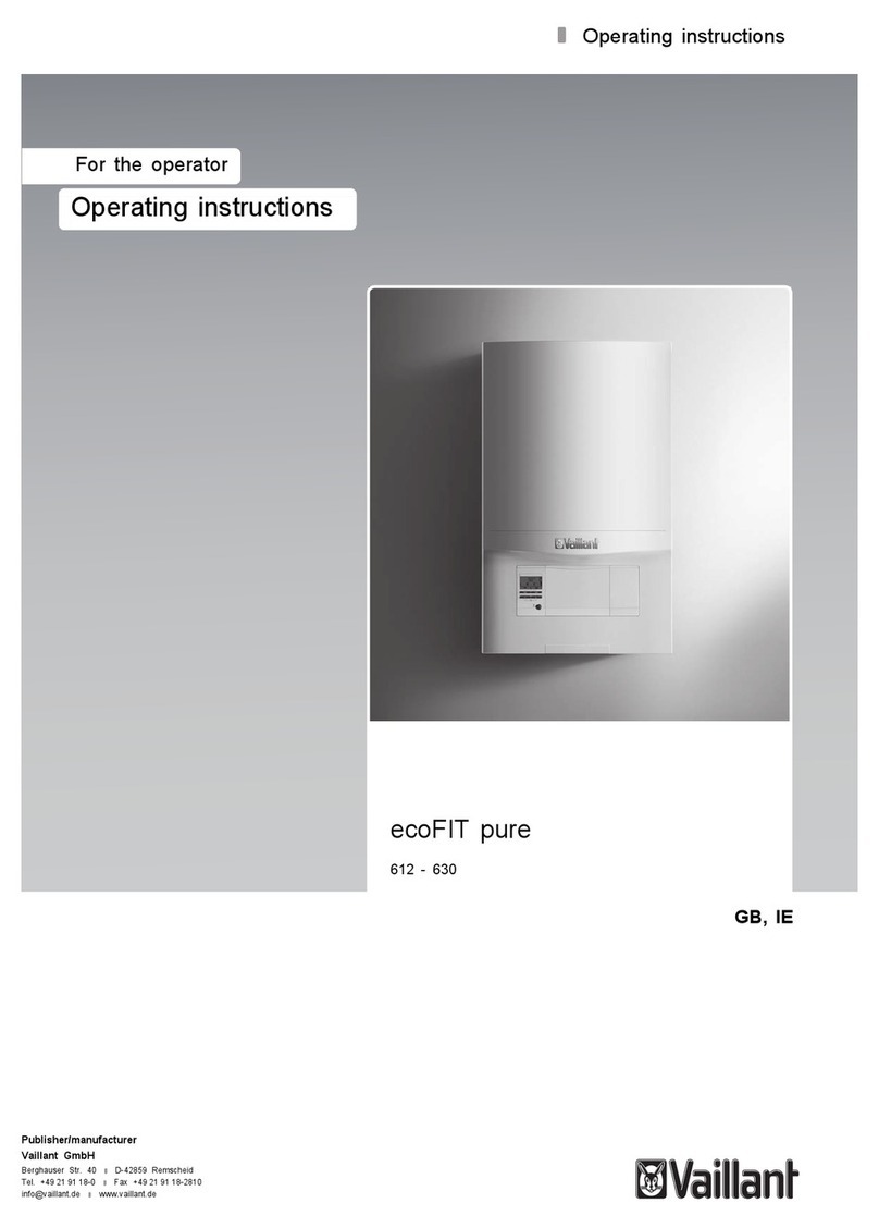 Vaillant ecoFIT pure 612 User manual