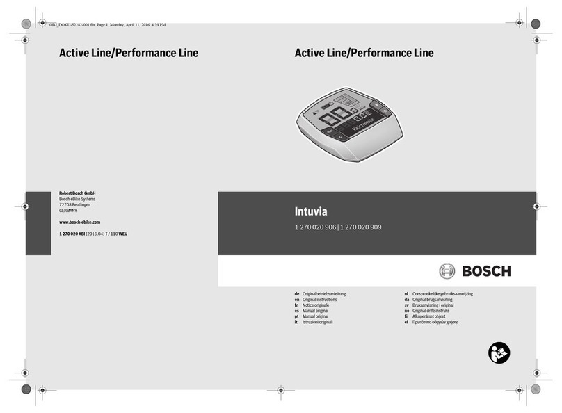 Bosch Active Intuvia 1 270 020 906 User manual