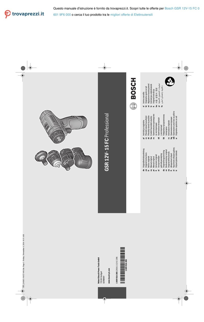 Bosch Professional GSR 12V- 15 FC User manual
