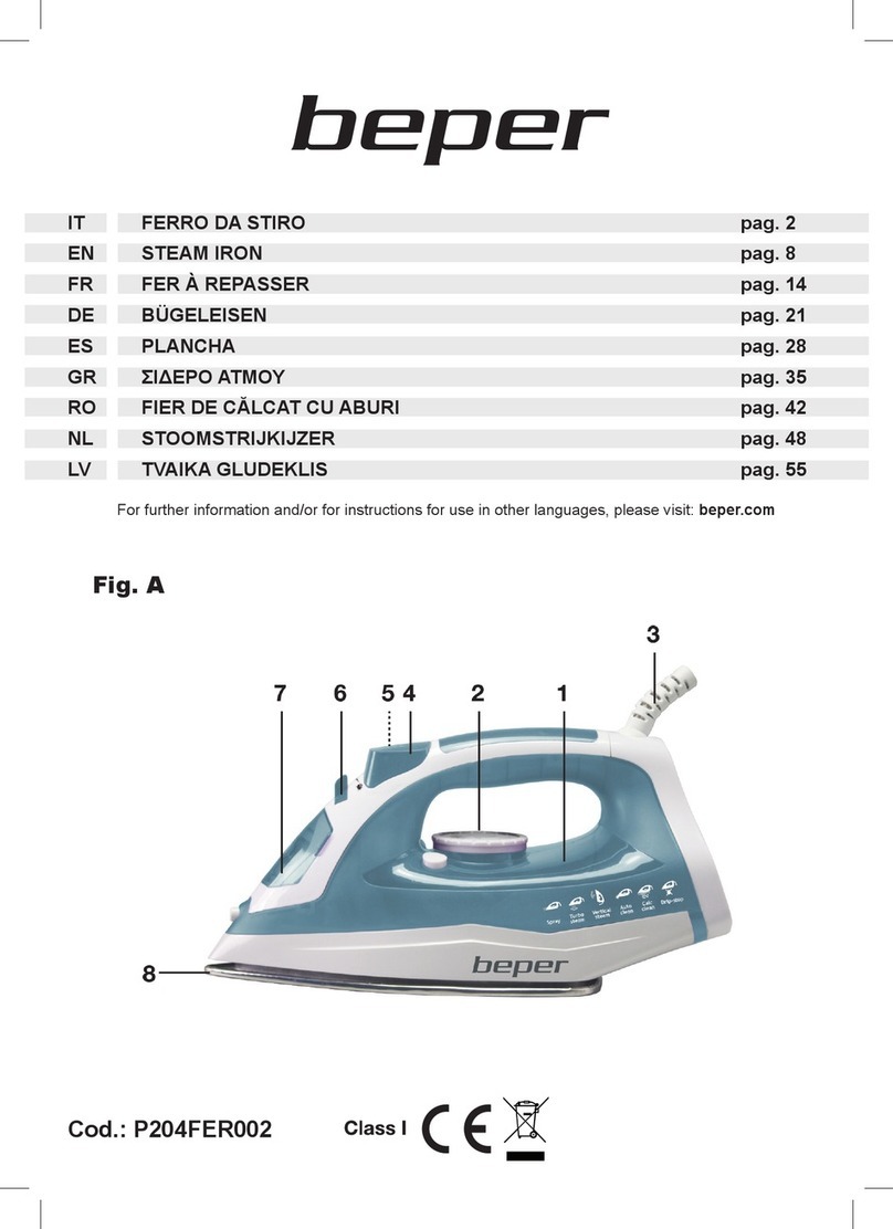 Beper P204FER002 Operating and maintenance manual